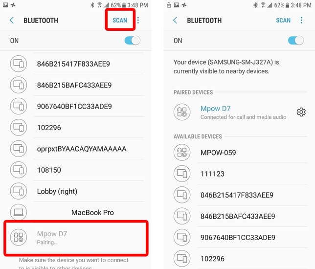 Как да свържете безжични слушалки към Android Как да свържете безжични слушалки към Android